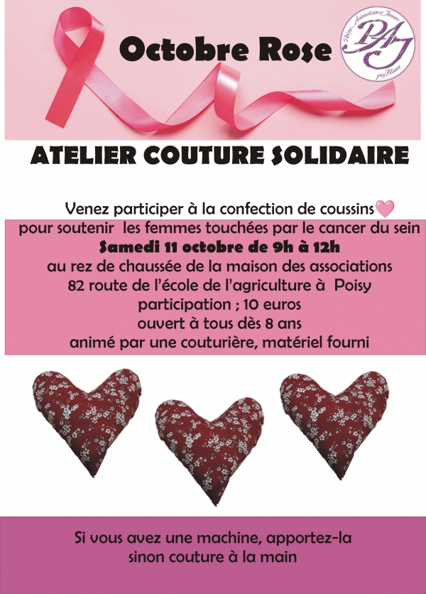 atelier couture solidaire octobre rose
